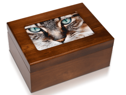 Wooden Photo Memory Urn Box